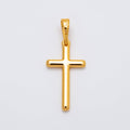 24K Gold Filled Religious Latin Cross Minimalist Christian Pendant | I095