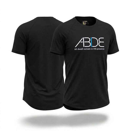 ABIDE (Sit - Dwell - Remain) - Black Bamboo Tee