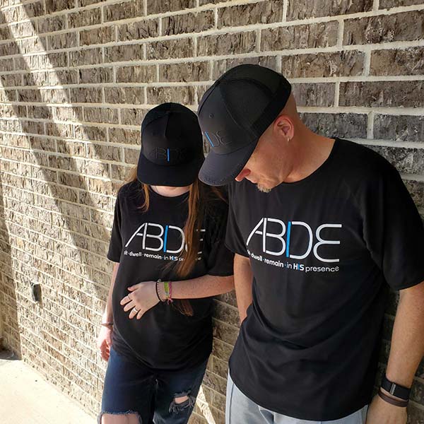 ABIDE (Sit - Dwell - Remain) - Black Bamboo Tee
