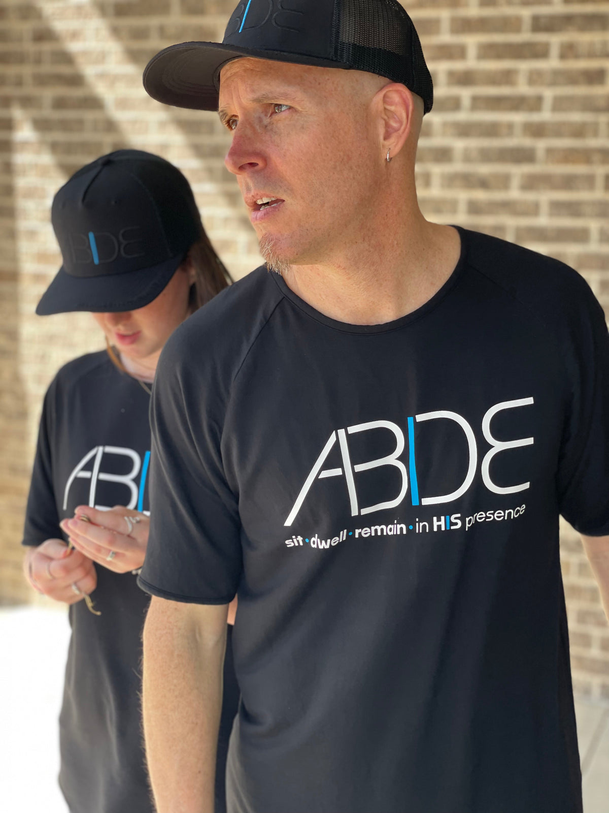 ABIDE (Sit - Dwell - Remain) - Black Bamboo Tee